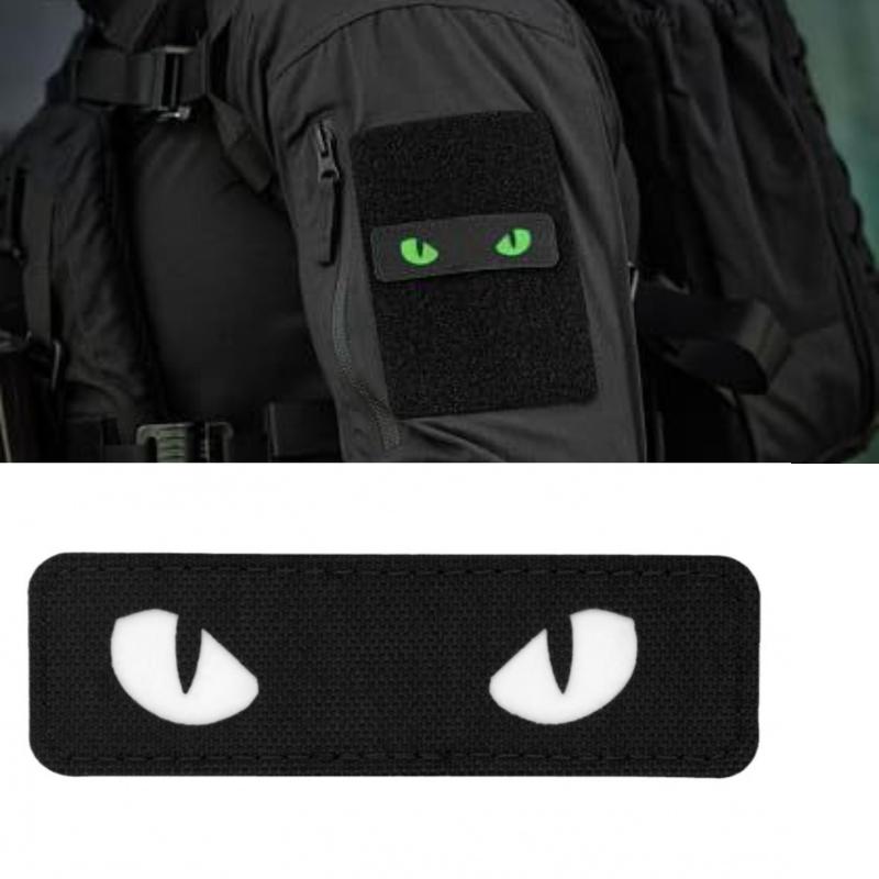 Rucksack Military Style - Militaire morale geborduurde patches, kattenogen patches,