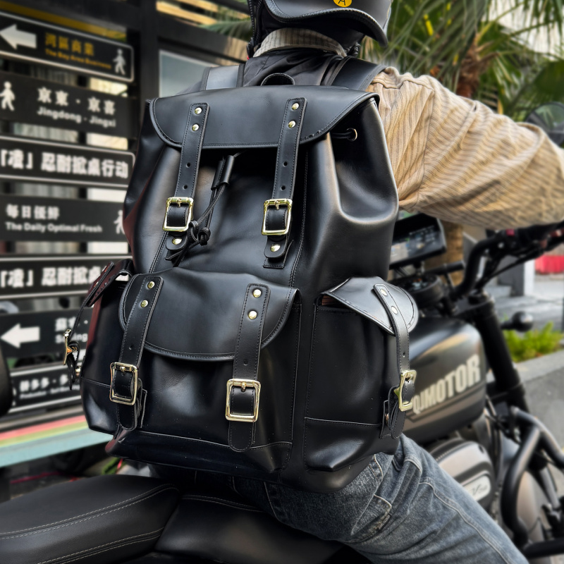 Nieuwkomers Leren rugzak Luxe  - Leather Backpack Vintage recensie en prijs