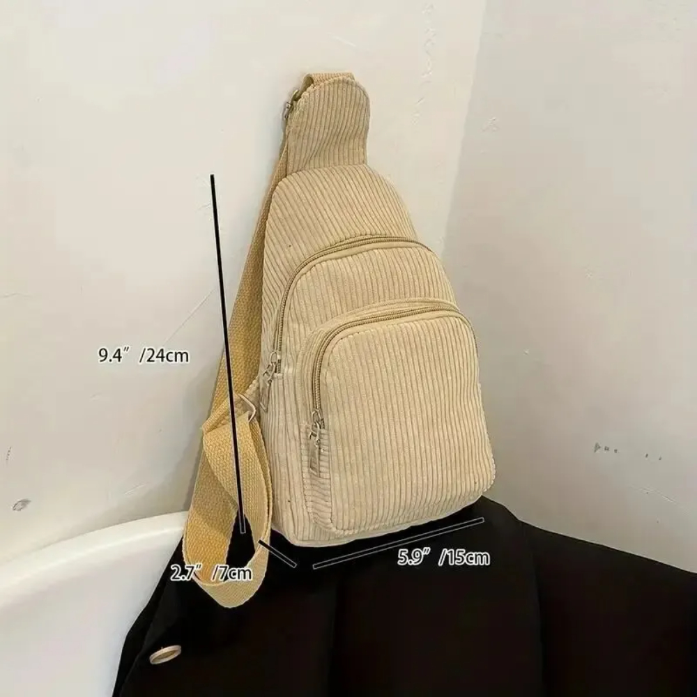 Vintage corduroy crossbody tas - Sling Backpack Shoulder recensie en prijs